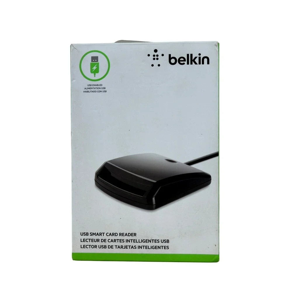 Belkin USB Smart Card Reader Black F4U058-USB CAC PIV Reader